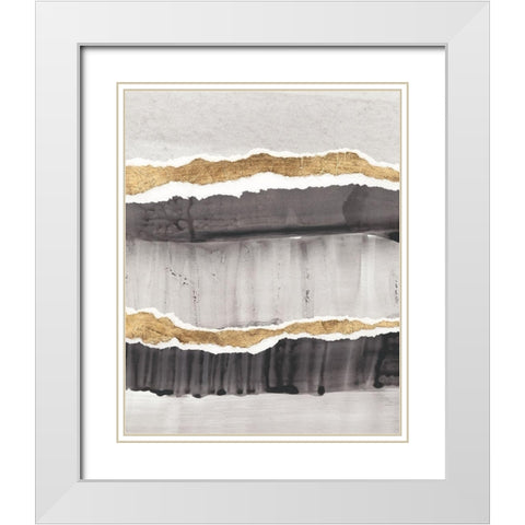 Greystone II White Modern Wood Framed Art Print with Double Matting by Vanna Lam