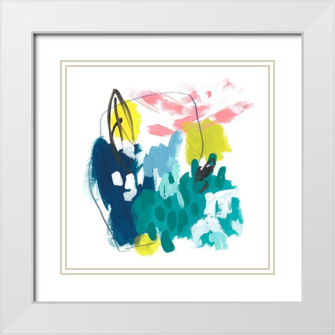 Chromatic Sketch I White Modern Wood Framed Art Print with Double Matting by Vess, June Erica