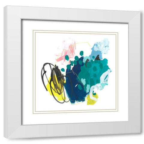 Chromatic Sketch IV White Modern Wood Framed Art Print with Double Matting by Vess, June Erica