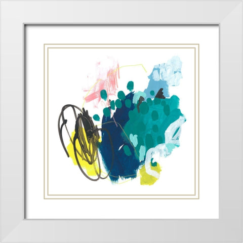 Chromatic Sketch IV White Modern Wood Framed Art Print with Double Matting by Vess, June Erica