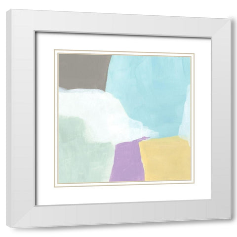 Cloud Block I White Modern Wood Framed Art Print with Double Matting by Vess, June Erica