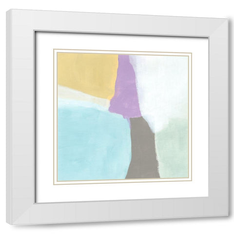 Cloud Block II White Modern Wood Framed Art Print with Double Matting by Vess, June Erica