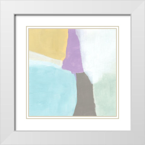 Cloud Block II White Modern Wood Framed Art Print with Double Matting by Vess, June Erica