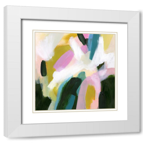Hillside Dusk I White Modern Wood Framed Art Print with Double Matting by Borges, Victoria
