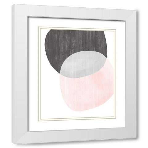 Shifting Spheres II White Modern Wood Framed Art Print with Double Matting by Popp, Grace