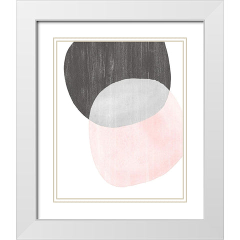 Shifting Spheres II White Modern Wood Framed Art Print with Double Matting by Popp, Grace