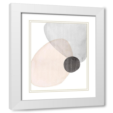 Shifting Spheres IV White Modern Wood Framed Art Print with Double Matting by Popp, Grace