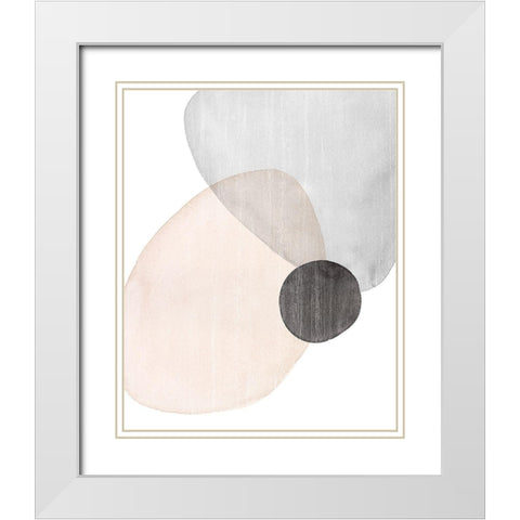 Shifting Spheres IV White Modern Wood Framed Art Print with Double Matting by Popp, Grace