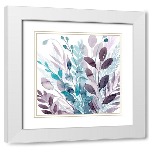 Crystallized Flora II White Modern Wood Framed Art Print with Double Matting by Popp, Grace