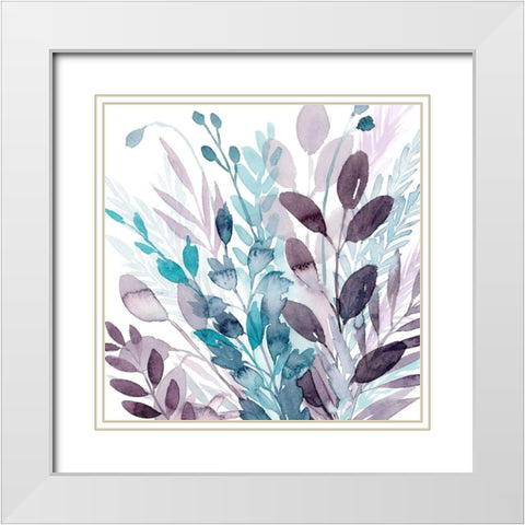 Crystallized Flora II White Modern Wood Framed Art Print with Double Matting by Popp, Grace