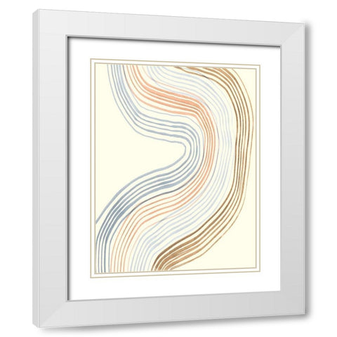 Imperfect Lines III White Modern Wood Framed Art Print with Double Matting by Ludwig, Alicia