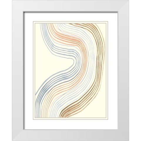 Imperfect Lines III White Modern Wood Framed Art Print with Double Matting by Ludwig, Alicia