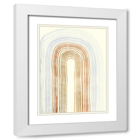 Imperfect Lines IV White Modern Wood Framed Art Print with Double Matting by Ludwig, Alicia