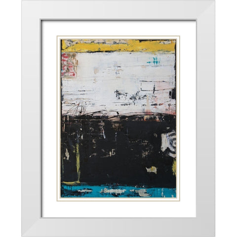 Down and Dirty White Modern Wood Framed Art Print with Double Matting by Ashley, Erin