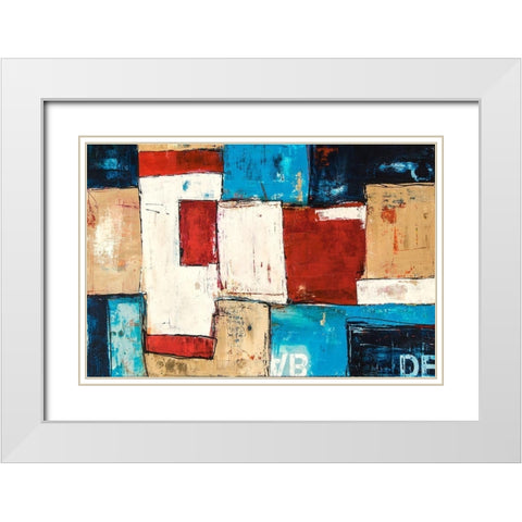 Patterns White Modern Wood Framed Art Print with Double Matting by Ashley, Erin