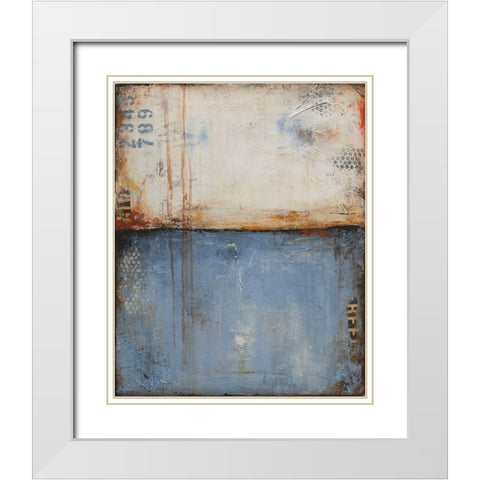 Promised Time White Modern Wood Framed Art Print with Double Matting by Ashley, Erin