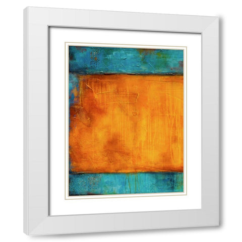 Journeys Mood I White Modern Wood Framed Art Print with Double Matting by Ashley, Erin