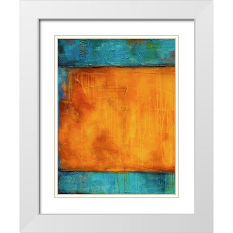 Journeys Mood I White Modern Wood Framed Art Print with Double Matting by Ashley, Erin