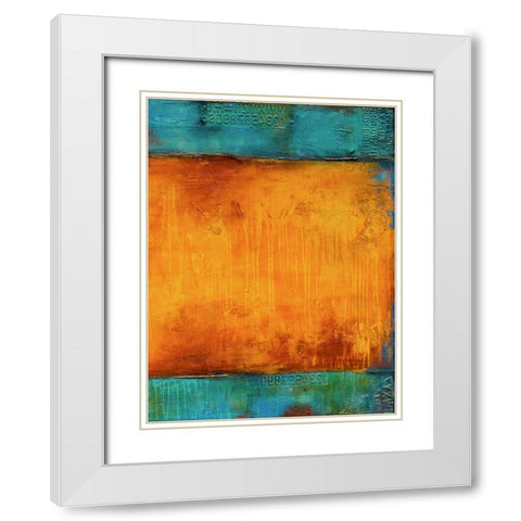 Journeys Mood II White Modern Wood Framed Art Print with Double Matting by Ashley, Erin