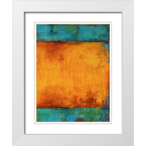 Journeys Mood II White Modern Wood Framed Art Print with Double Matting by Ashley, Erin