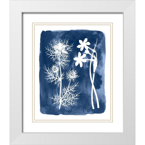 Botanical Inverse III White Modern Wood Framed Art Print with Double Matting by Vision Studio