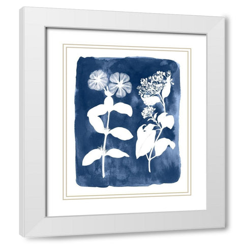 Botanical Inverse IV White Modern Wood Framed Art Print with Double Matting by Vision Studio