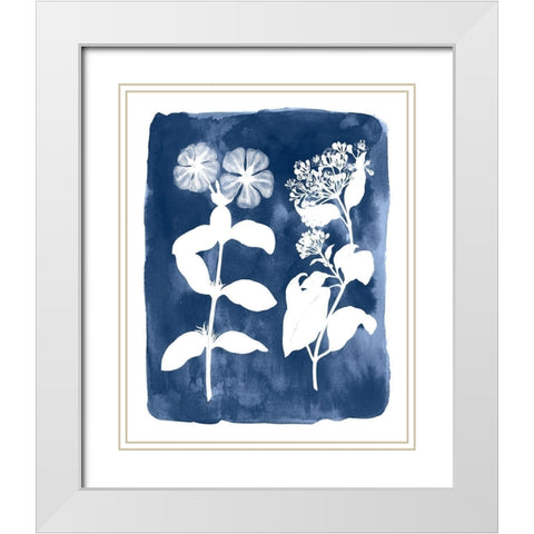 Botanical Inverse IV White Modern Wood Framed Art Print with Double Matting by Vision Studio