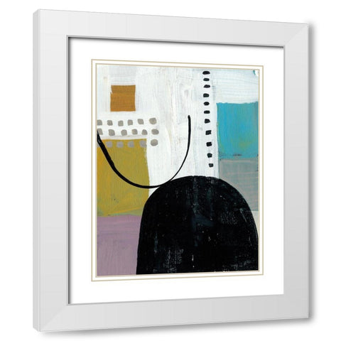 Introductions II White Modern Wood Framed Art Print with Double Matting by Zarris, Chariklia