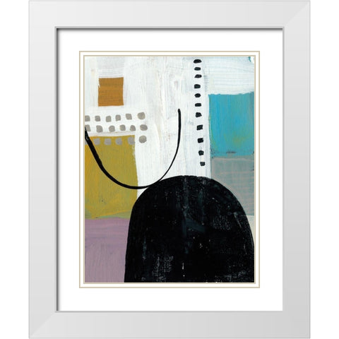 Introductions II White Modern Wood Framed Art Print with Double Matting by Zarris, Chariklia