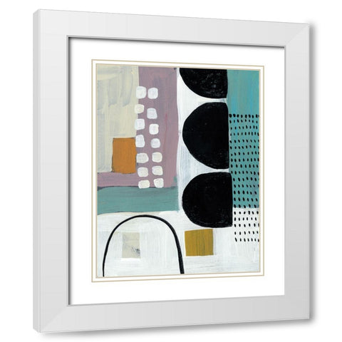 Introductions III White Modern Wood Framed Art Print with Double Matting by Zarris, Chariklia