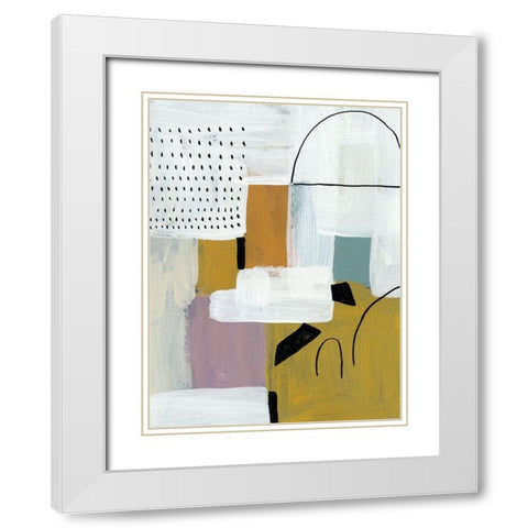Introductions IV White Modern Wood Framed Art Print with Double Matting by Zarris, Chariklia