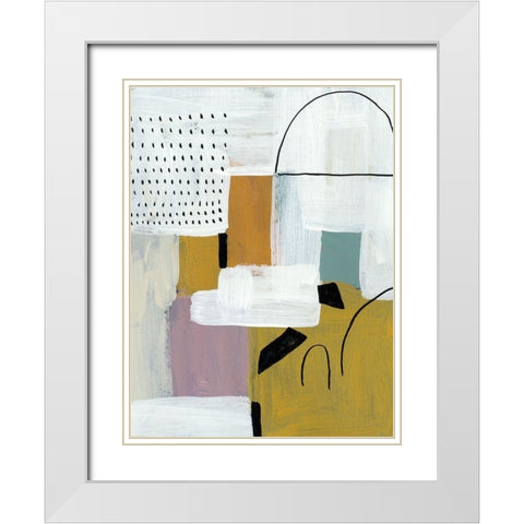 Introductions IV White Modern Wood Framed Art Print with Double Matting by Zarris, Chariklia
