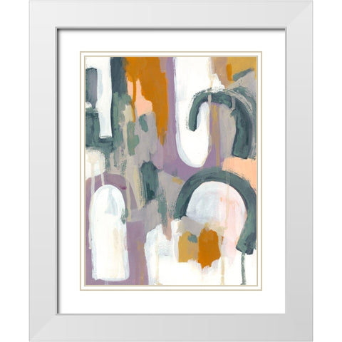 Prairie I White Modern Wood Framed Art Print with Double Matting by Zarris, Chariklia