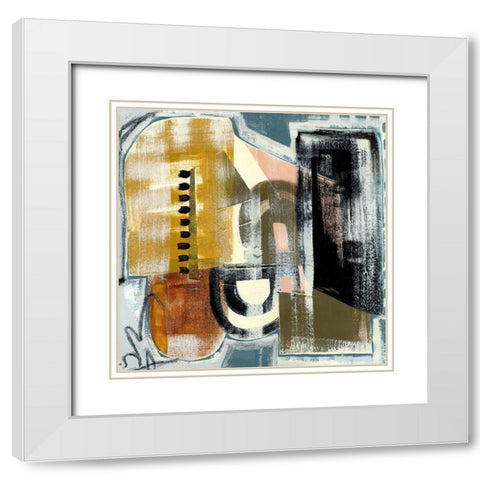 Modern Geo Abstract I White Modern Wood Framed Art Print with Double Matting by Daavettila, Tara