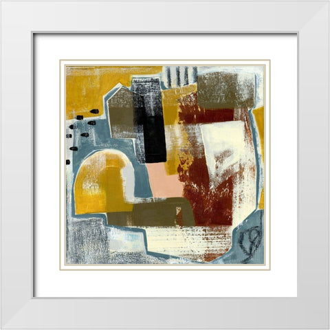 Modern Geo Abstract III White Modern Wood Framed Art Print with Double Matting by Daavettila, Tara