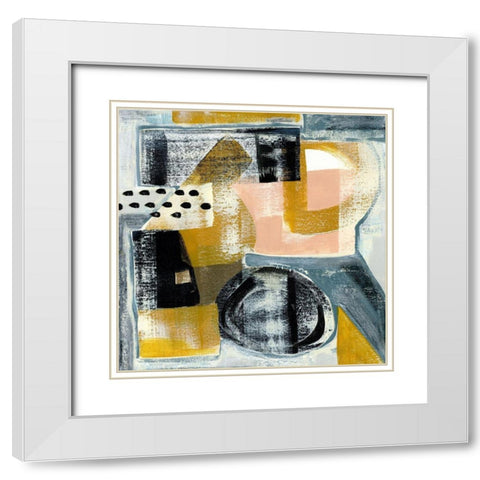 Modern Geo Abstract IV White Modern Wood Framed Art Print with Double Matting by Daavettila, Tara