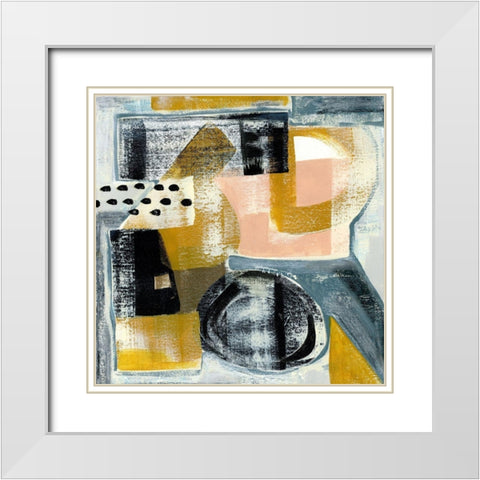Modern Geo Abstract IV White Modern Wood Framed Art Print with Double Matting by Daavettila, Tara