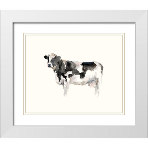 Farm Animal Study III White Modern Wood Framed Art Print with Double Matting by Harper, Ethan
