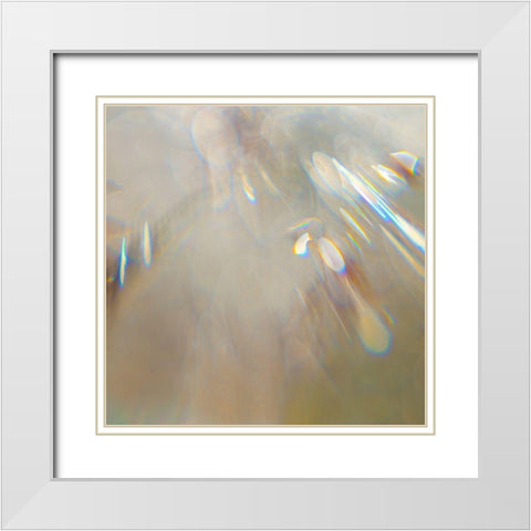 Angel Drops I White Modern Wood Framed Art Print with Double Matting by Hunt, Gillian