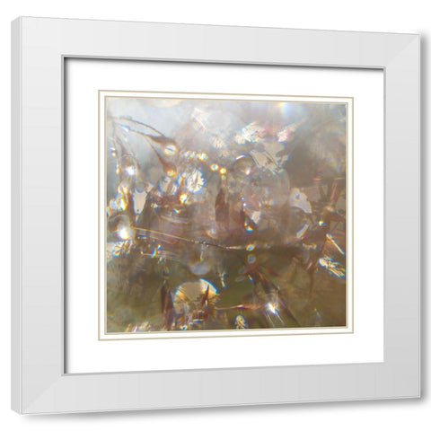 Angel Drops II White Modern Wood Framed Art Print with Double Matting by Hunt, Gillian