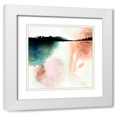Boundary Sound I White Modern Wood Framed Art Print with Double Matting by Borges, Victoria