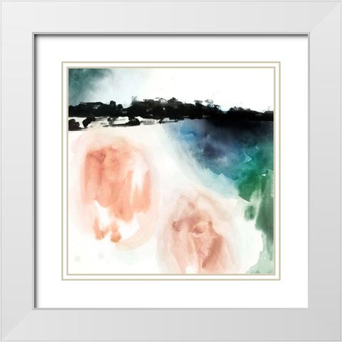 Boundary Sound II White Modern Wood Framed Art Print with Double Matting by Borges, Victoria