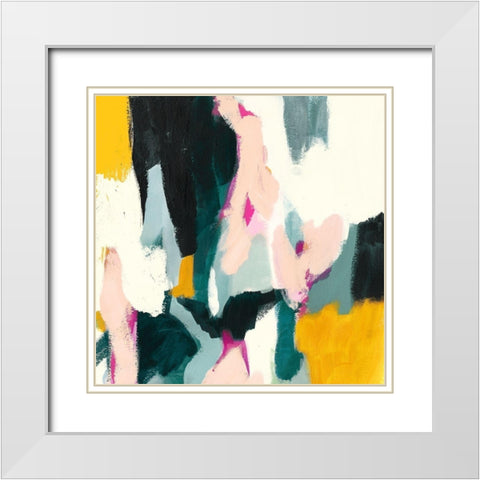 Alora I White Modern Wood Framed Art Print with Double Matting by Borges, Victoria