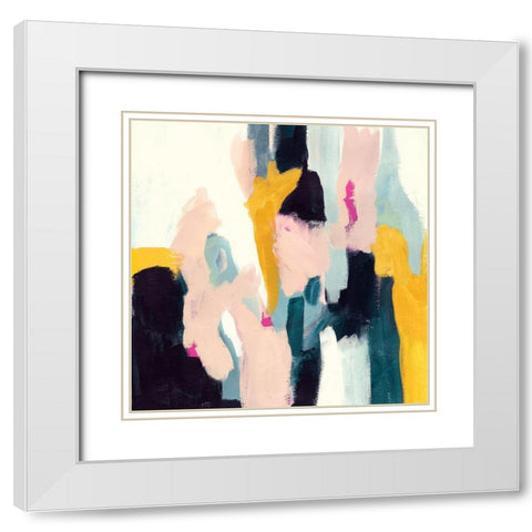 Alora II White Modern Wood Framed Art Print with Double Matting by Borges, Victoria