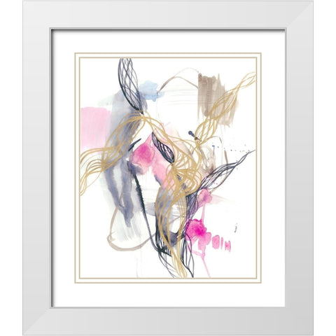 Spiral Matrix I White Modern Wood Framed Art Print with Double Matting by Goldberger, Jennifer