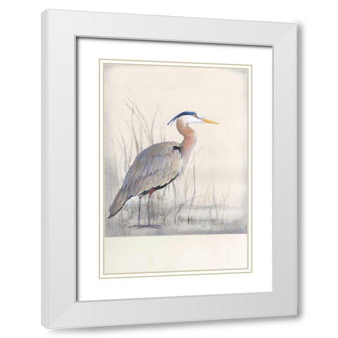 Keeping Watch I White Modern Wood Framed Art Print with Double Matting by OToole, Tim