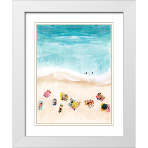 Beach Week II White Modern Wood Framed Art Print with Double Matting by Popp, Grace