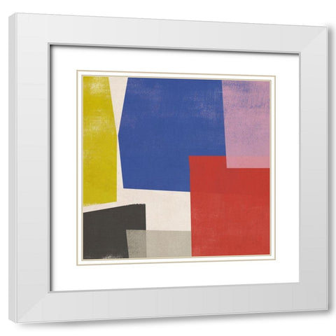 Foolscap I White Modern Wood Framed Art Print with Double Matting by Vess, June Erica