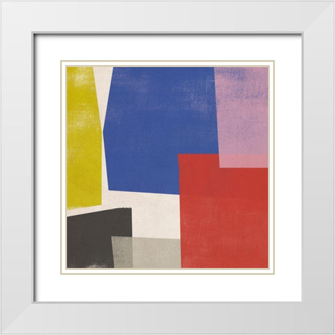 Foolscap I White Modern Wood Framed Art Print with Double Matting by Vess, June Erica