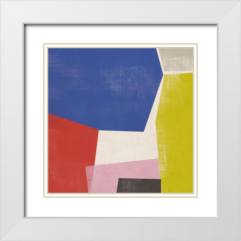 Foolscap II White Modern Wood Framed Art Print with Double Matting by Vess, June Erica